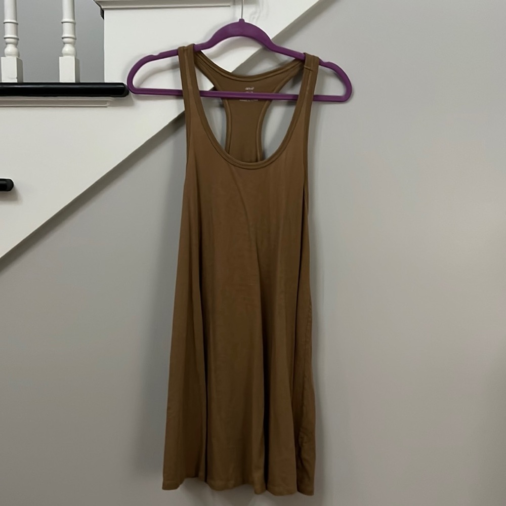 Aerie XS tan racer back dress.